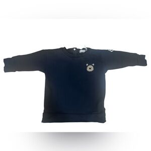 Moncler Kids Navy Sweatshirt with Bear Patch